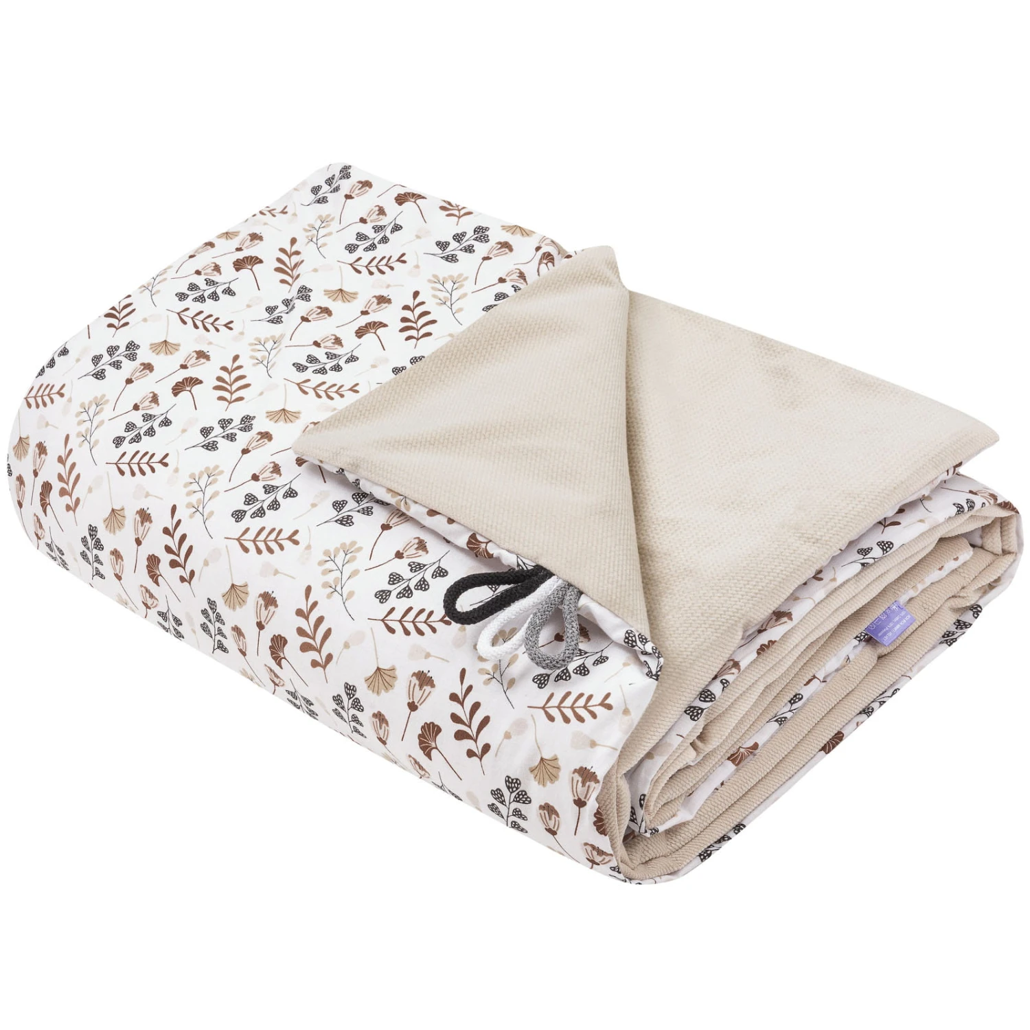 Boho Garden & Ecru Velvet Couverture Pour Enfants 100x140cm – Image 2