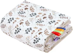 Boho Garden & Ecru Velvet Couverture De Bébé 75x100cm