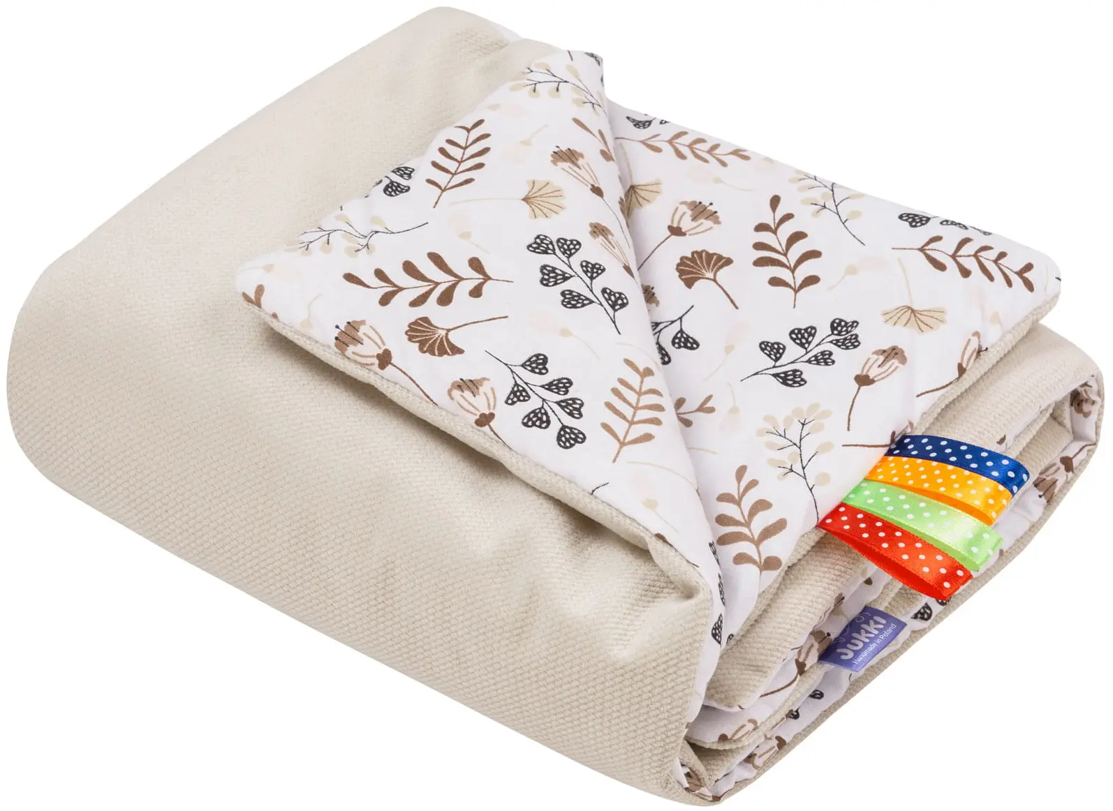 Boho Garden & Ecru Velvet Couverture De Bébé 55x75cm – Image 3