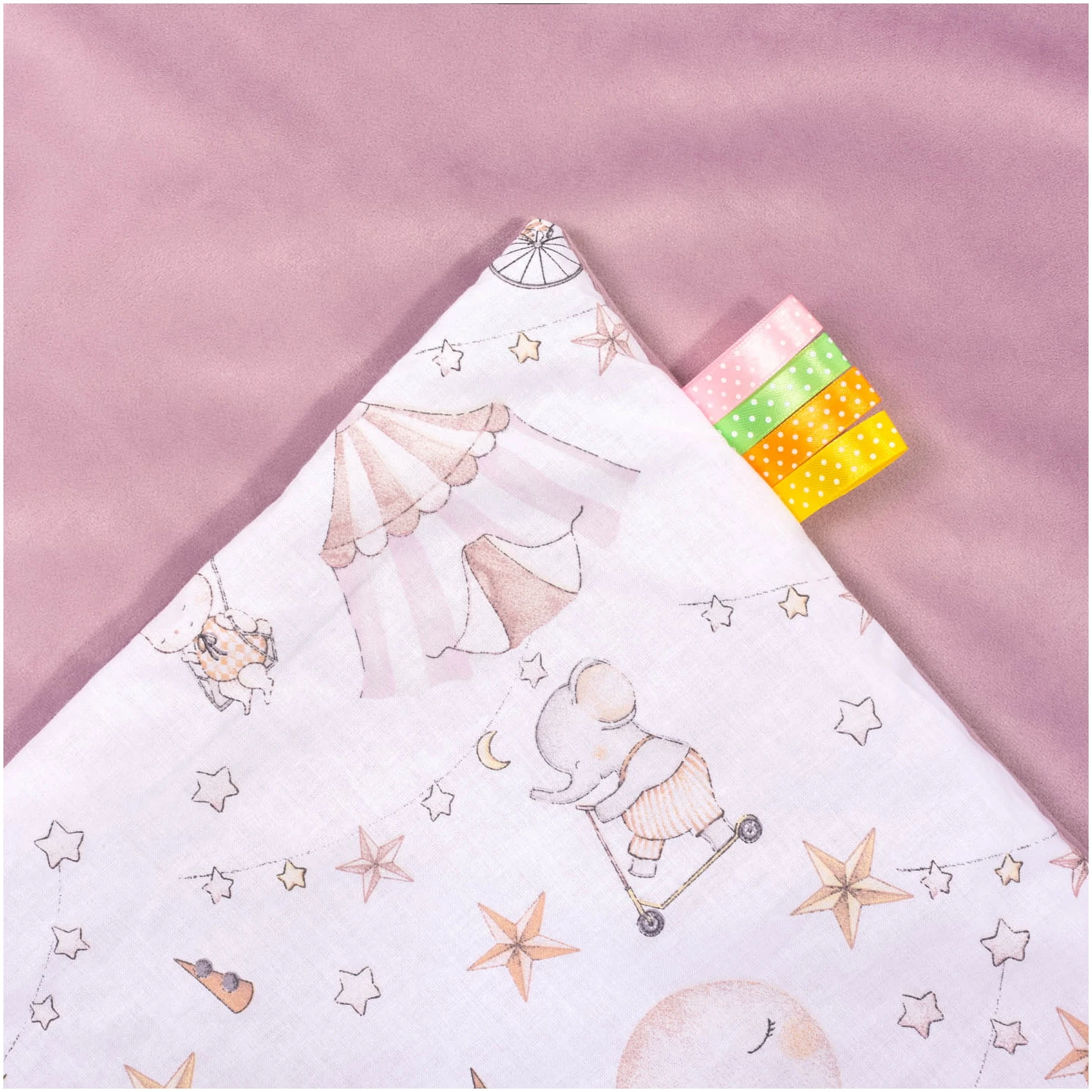 Cirque Des Bonbons & Velours Doux Bruyère Couverture De Bébé 55x75cm – Image 4