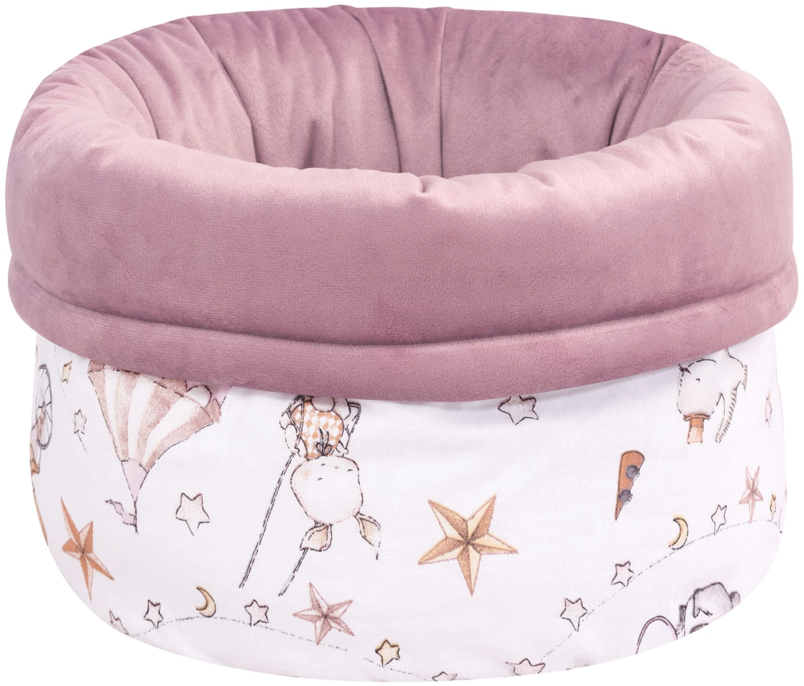 Cirque Des Bonbons & Velours Doux Bruyère Panier Souple Pour Ranger Les Couches, Les Cosmétiques Et Les Accessoires Pour Bébé – Image 3