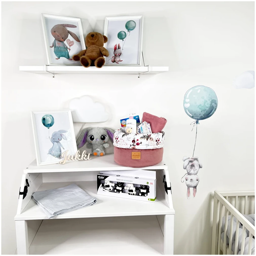 Rose Royale & Velours Rose Panier Souple Pour Ranger Les Couches, Les Cosmétiques Et Les Accessoires Pour Bébé – Image 5