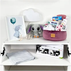 Rêve D’été & Velours Vieux Rose Panier Souple Pour Ranger Les Couches, Les Cosmétiques Et Les Accessoires Pour Bébé -Bébés Produits Magasin jukki utensil holder summer dream 06